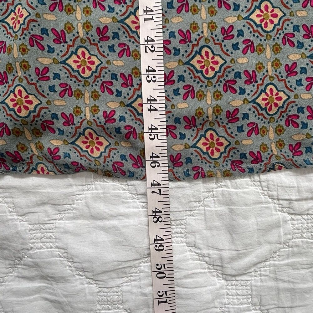 Natural Life Boho Maxi Dress Medium Floral Geometric Print Sleeveless Sundress - Picture 7 of 9